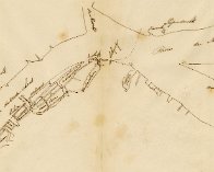 Dordrecht Binnenstad 1861 plan Spoorlijn niet gerealiseerd