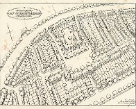 Dordrecht de Staart 1916 plan gedeeltelijk uitgevoerd door B. van Bilderbeek