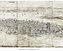 Dordrecht 1545 ca door Anthonis van den Wijngaerde