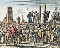 Dordrecht 1572 openbare verbranding Jan Woutersz van Kuyk en Adriaantje Jans werden in het openbaar in Dordrecht verbrand. Dit gebeurde in opdracht van de Spanjaarden wegens zogenaamde ketterij...