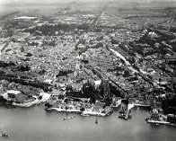 Dordrecht 1922 vanaf de Hooikade